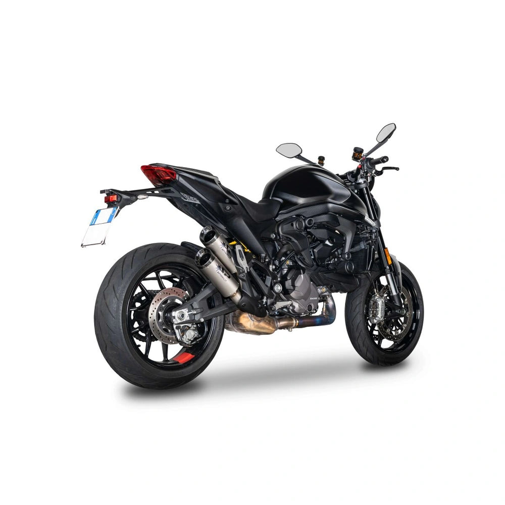 Ducati Monster 937 / Multistrada V4 (21-25) Dyno slip-on, titanium – Spark – produktdetalje fra alternativ vinkel, billede 4
