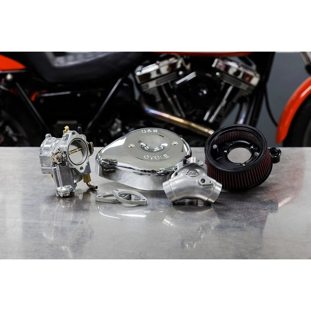 Harley-Davidson modeller (99-06) Super E Carburetor with Stealth Air Cleaner Kit, krom – S&S Cycle – ekstra produktvisning 2