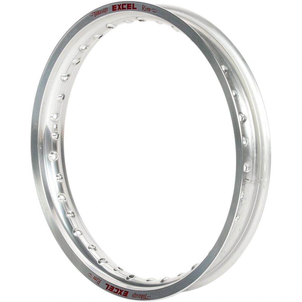 Excel Takasago MX/Enduro fælg 18x2.15, bag, 36H til Beta/GasGas/Husaberg m.fl. 1999–2026 – sølv – Excel hjuldel til MX, Enduro eller Supermoto