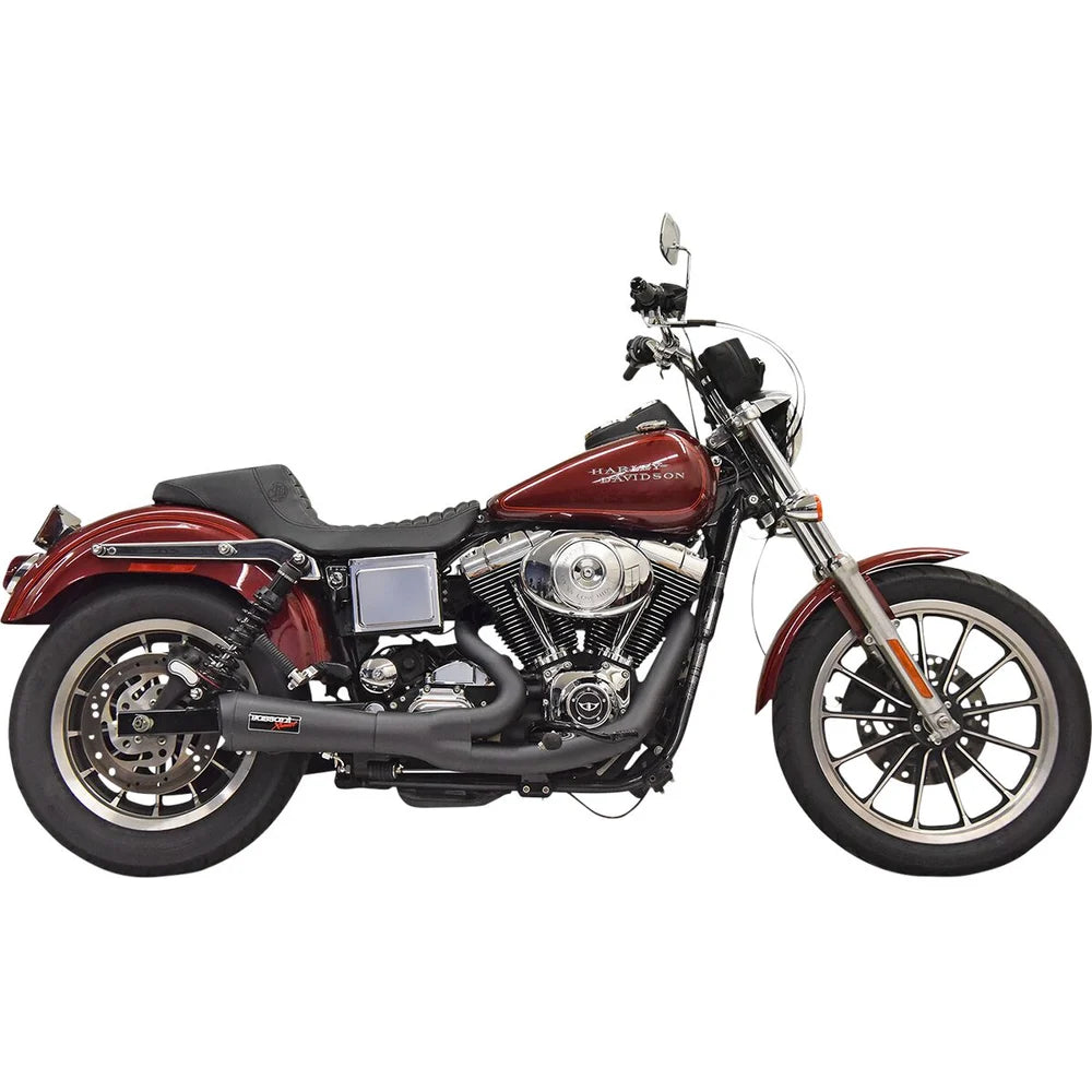Harley-Davidson Dyna (91-05) Ripper 2-i-1 komplet udstødning, sort – Bassani