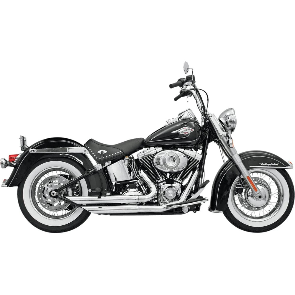 Harley-Davidson Softail (85-17) FireFlight komplet udstødning, krom – Bassani