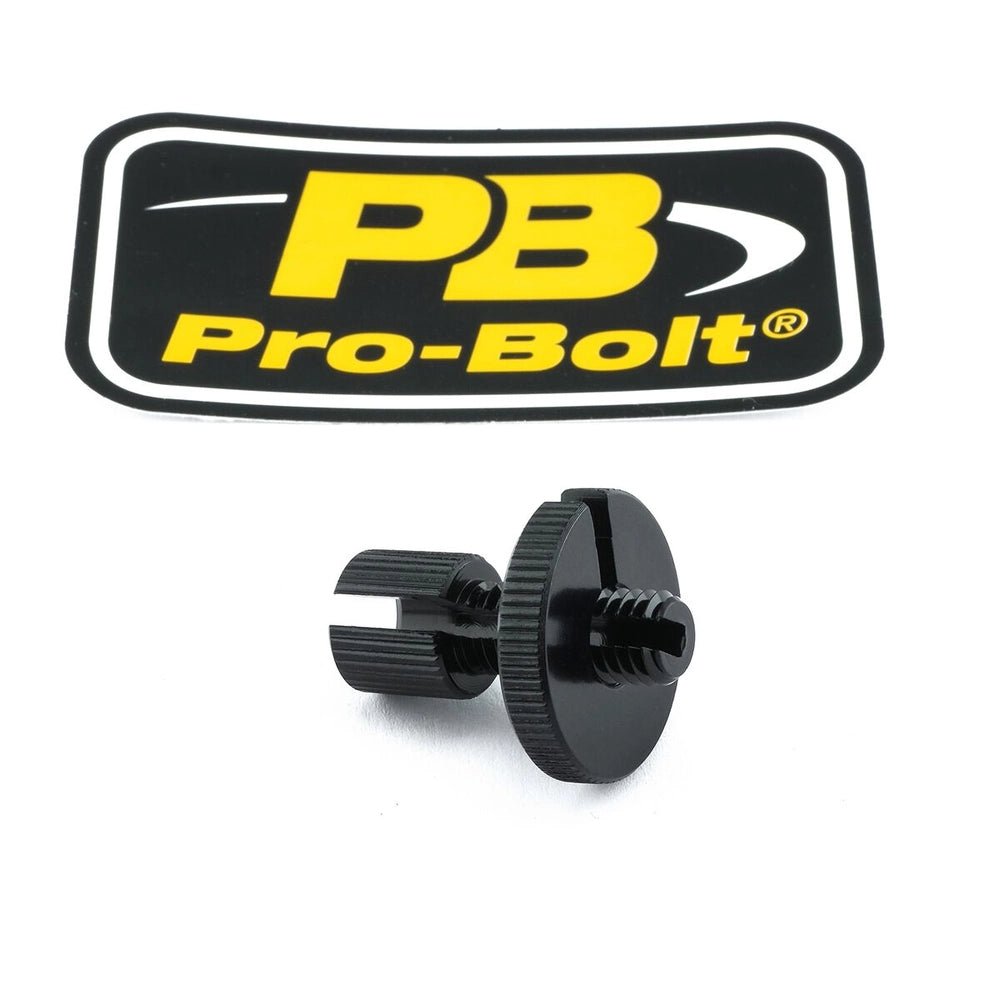Kabeljusterskrue – 7075-T6 aluminium, sort, LCA10 – Pro-Bolt