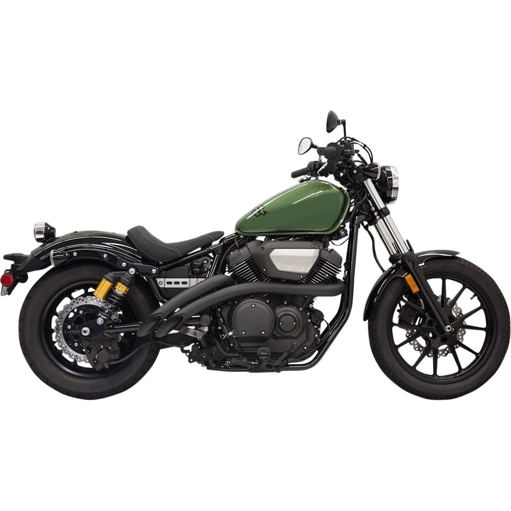 Yamaha XV950 / Bolt (14-24) Radius Sweeper komplet udstødning, sort – Bassani