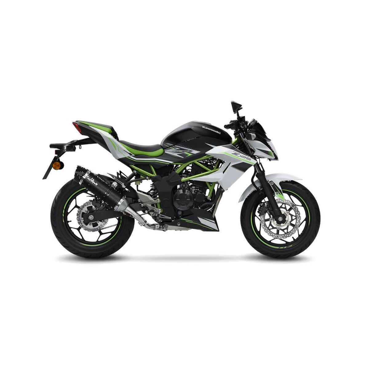 Kawasaki Z125 (19-24) m.fl. LeoVince LV One EVO slip-on – carbon – ekstra produktvisning af lyddæmper, finish og detaljer 6