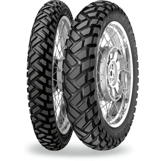 Metzeler Enduro 3 Sahara 140/80-18 70S TT – bagdæk – originalt Metzeler MC-dæk med kontrol på asfalt og løst underlag.