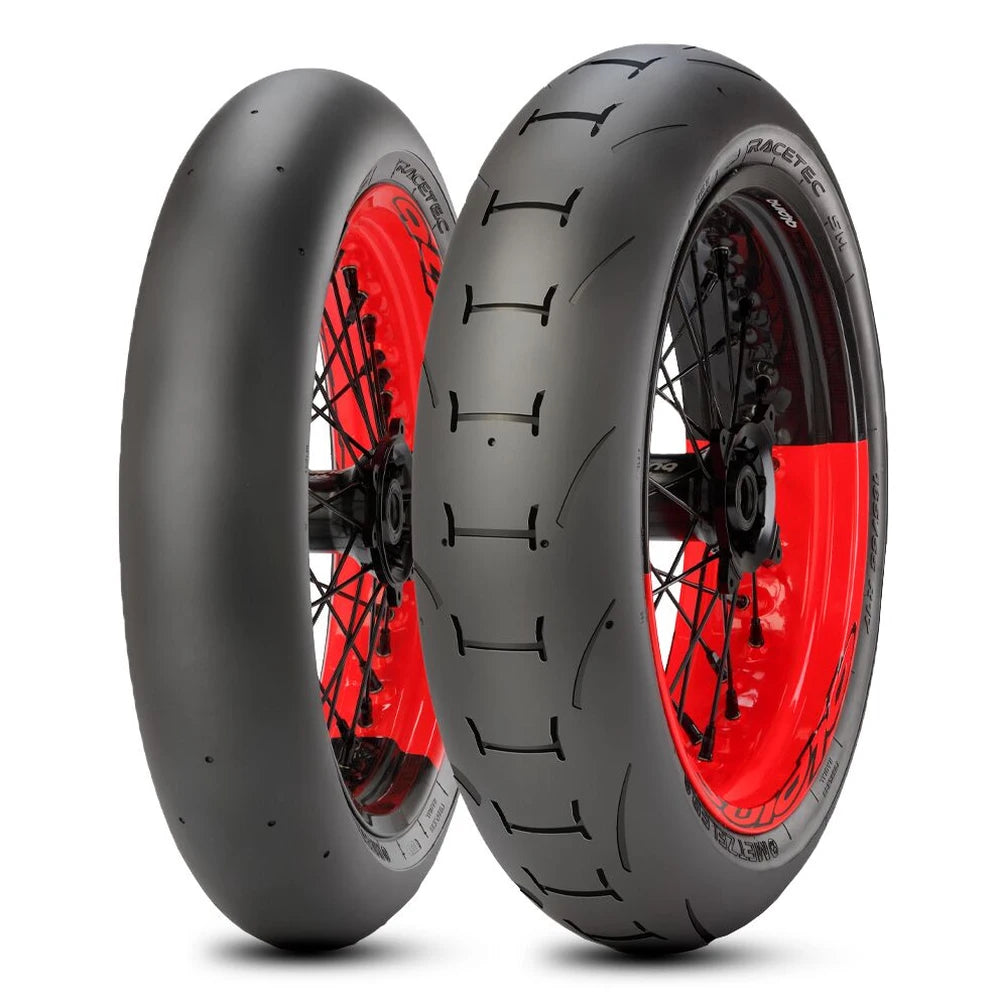 Metzeler Racetec SM 165/55R17 TL K1 NHS – bagdæk – originalt Metzeler MC-dæk med banefokuseret greb, feedback og præcision.