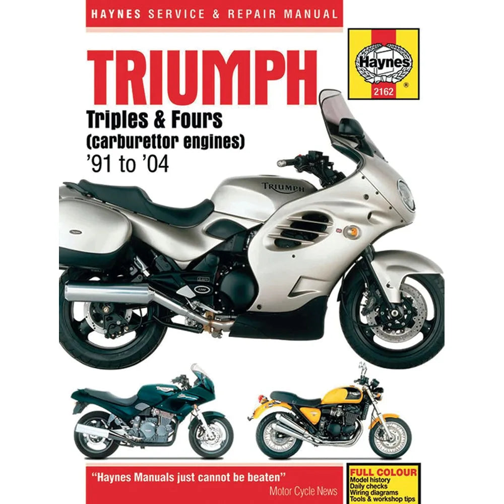 Triumph Triples & Fours (1991–2004) værkstedshåndbog – Haynes – Haynes værkstedsmanual til service og reparation