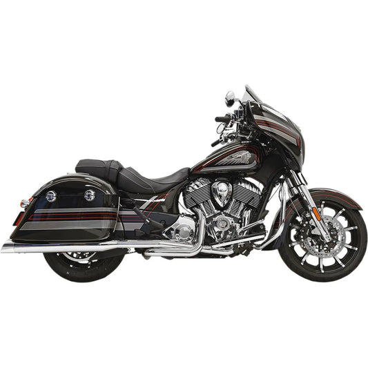 Indian Chieftain (14-26) True Dual komplet udstødning, krom – Bassani
