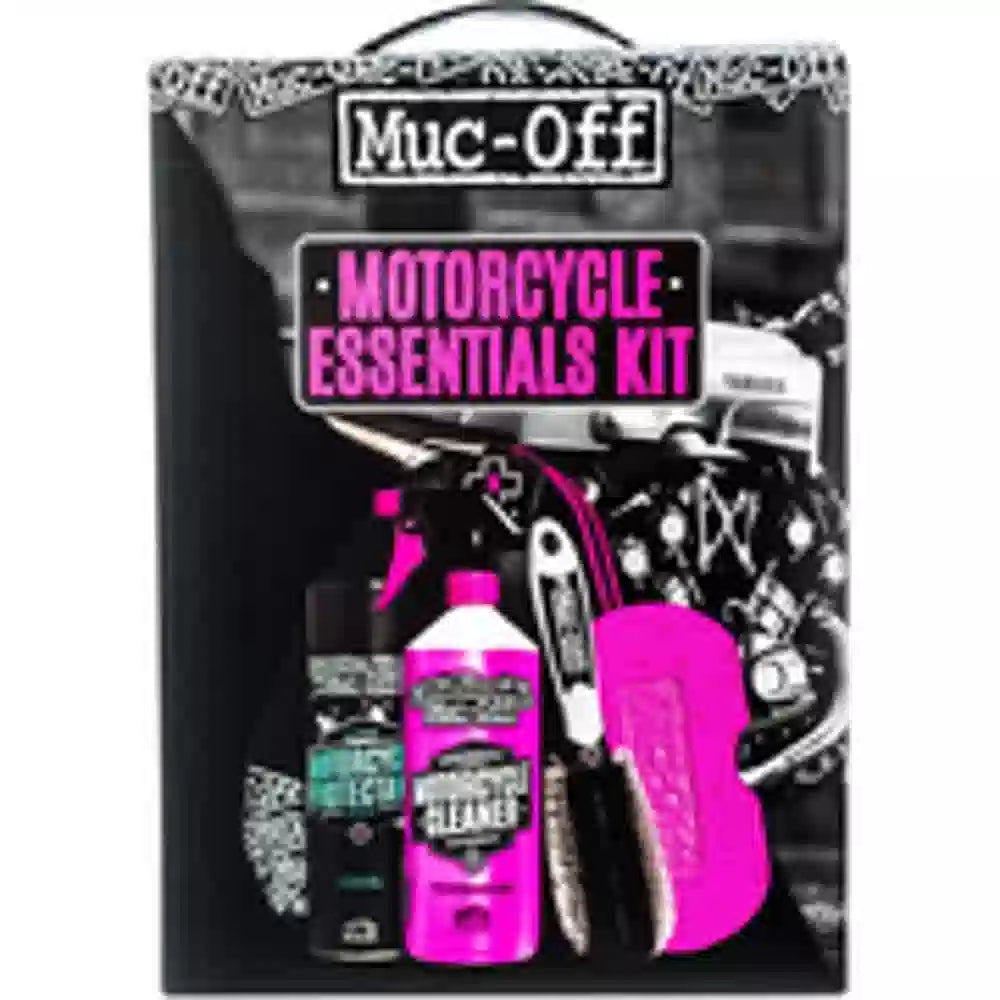 MC rengøringssæt – Muc-Off Motorcycle Essentials Kit – Motorcycle Essentials Kit i original emballage
