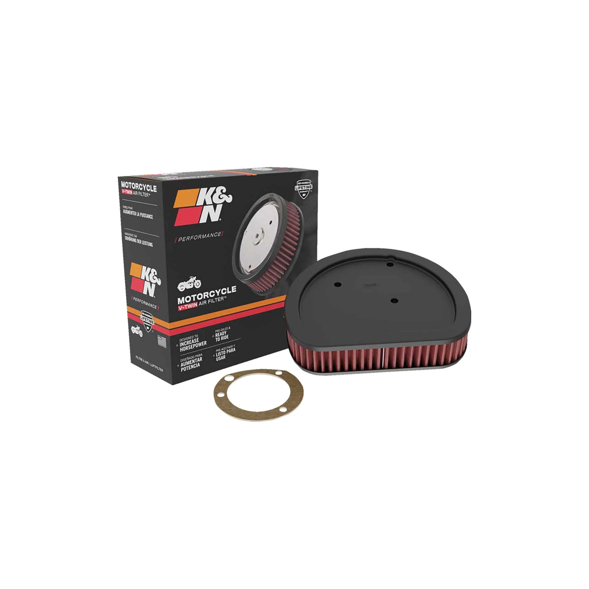 Harley-Davidson FLSTF 1690 Fat (12-17) luftfilter – KN HD-1499 – produktbillede 3