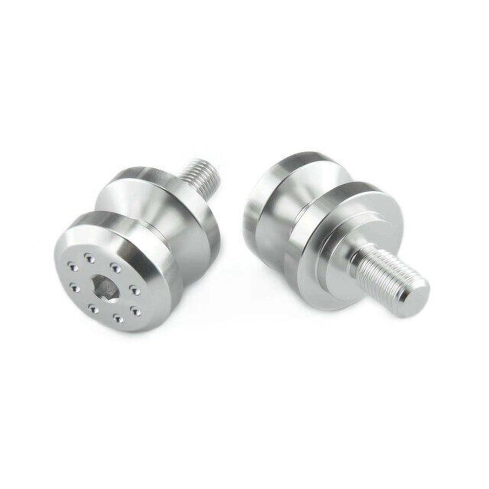 Paddock-spools, M6 x 1,0 (M6 x 1.0), 2 stk. – 7075-T6 aluminium, sølv, BOB6 – Pro-Bolt
