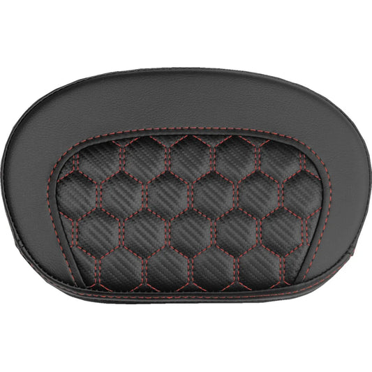 sissy bar pude Honeycomb/ Red Stitching – Saddlemen