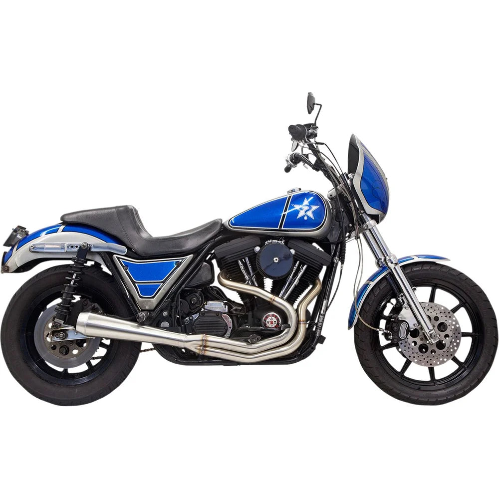 Harley-Davidson Softail / FXR (84-00) Road Rage III FXR komplet udstødning, børstet – Bassani