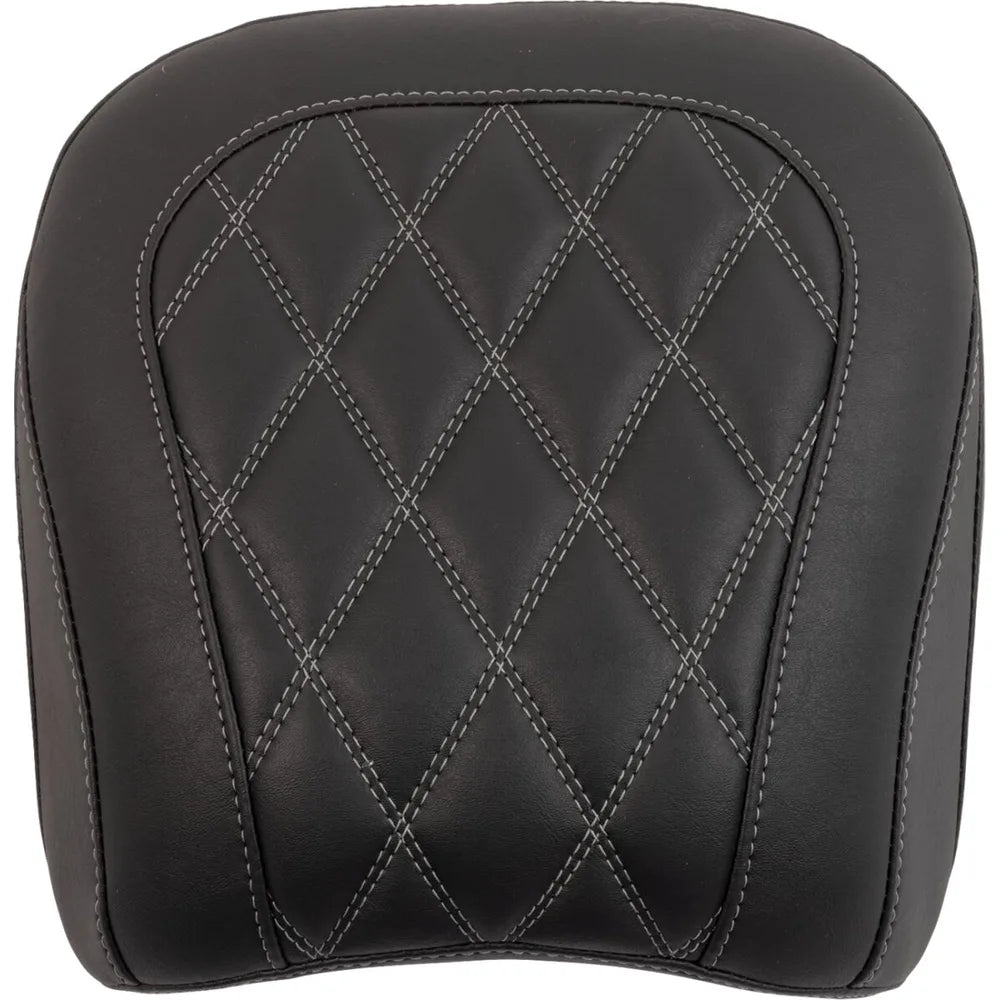 Harley-Davidson Touring (23-26) Tripper passagersæde, grå syning – Mustang – Mustang varenr. 88511GM – detalje af materiale, syninger og finish – billede 2