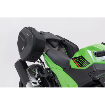Kawasaki Ninja 500 SE ABS (24-26) m.fl. PRO BLAZE H sidetaske Set with EDGE Protection & Heat Guard – SW-Motech – produktbillede 2