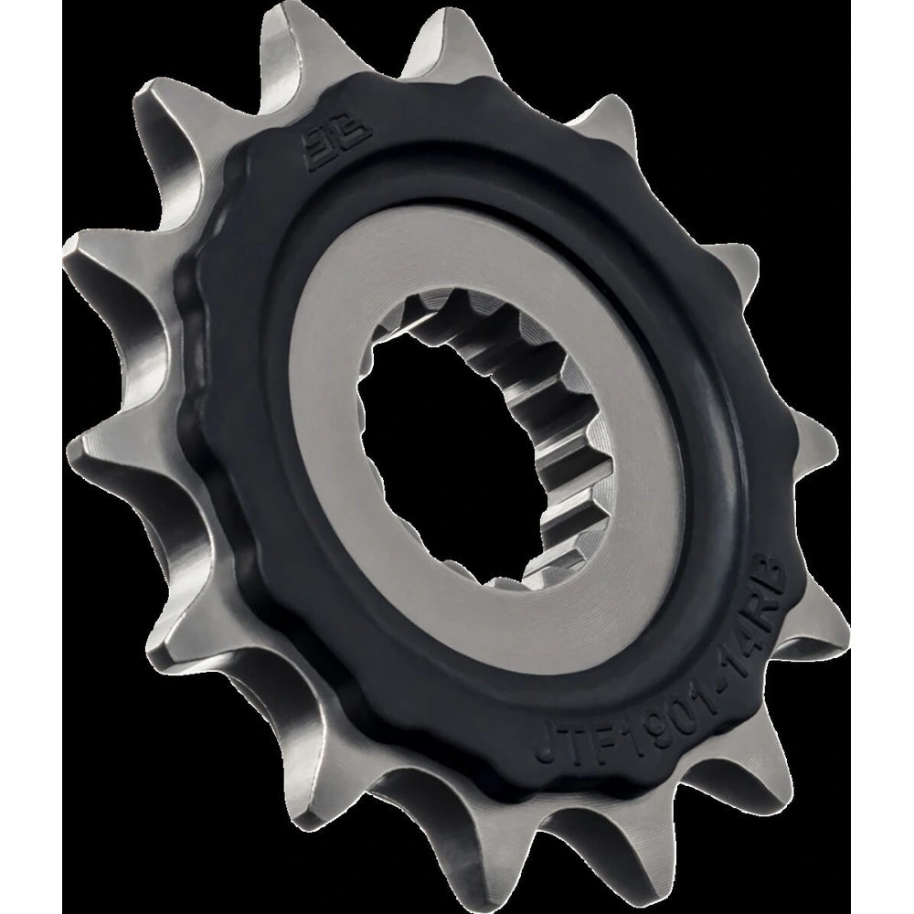 Fortandhjul 14T, 525 – stål, gummidæmpet, JTF1901.14RB – JT Sprockets