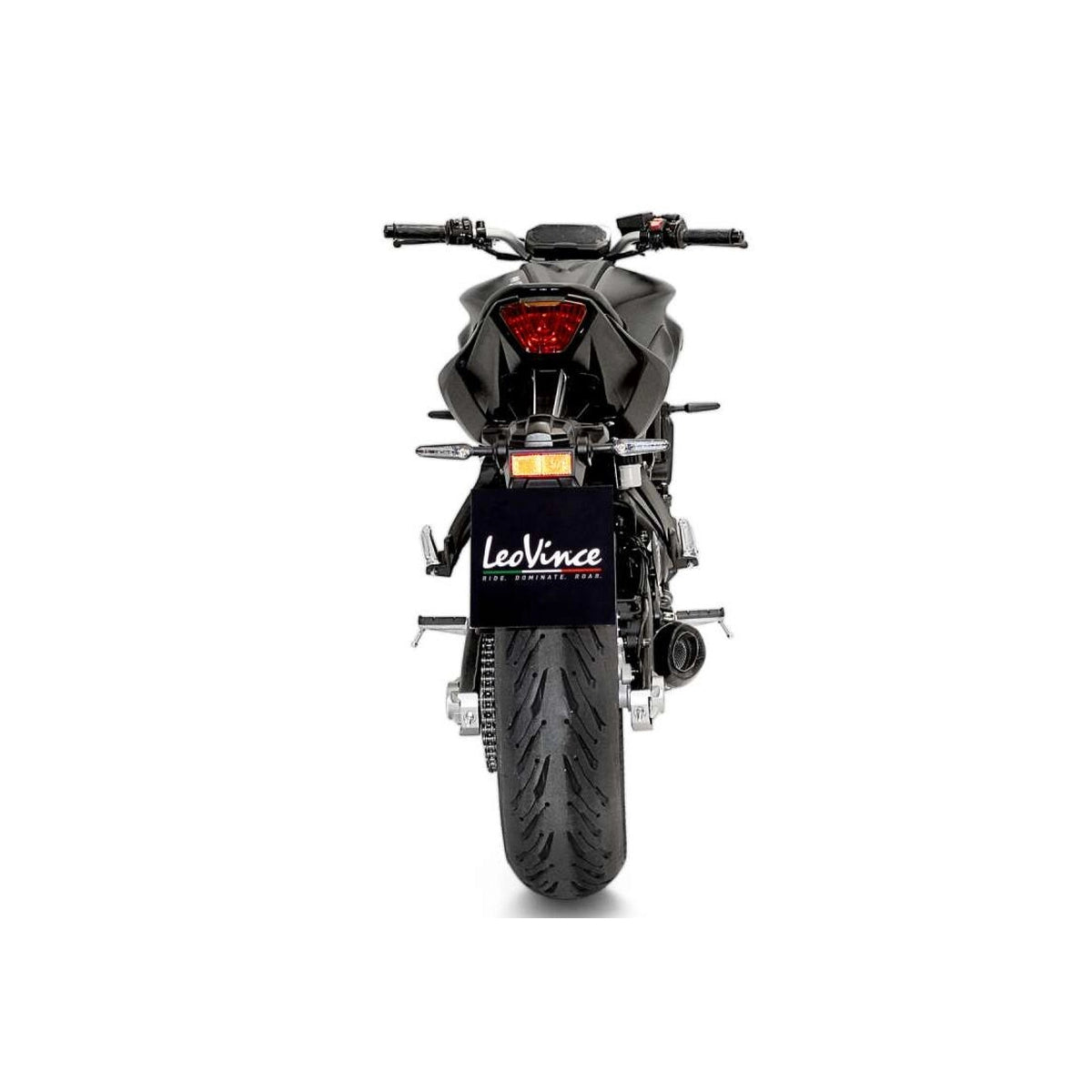 Yamaha MT-07 (21-24) m.fl. LeoVince LV One EVO komplet udstødning – rustfri – godkendt – mat sort – 14360EBK – ekstra produktvisning af udstødningssystem, design og detaljer 4
