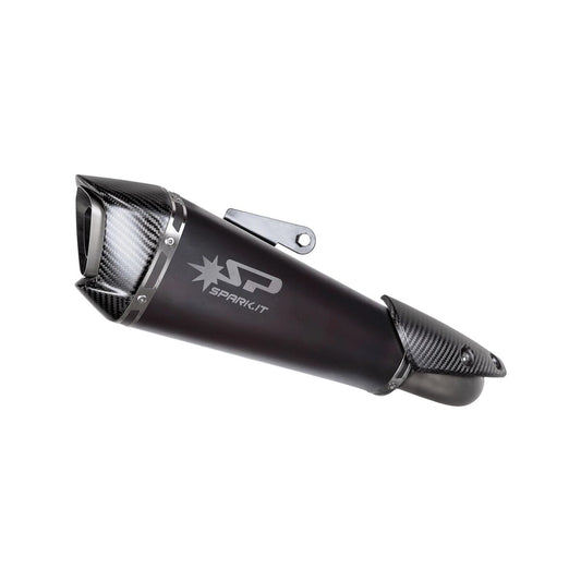 KTM DUKE 990 / DUKE 990 R / RC R 990 (24-26) Konix Evo slip-on, sort – Spark – fritlagt produktvisning