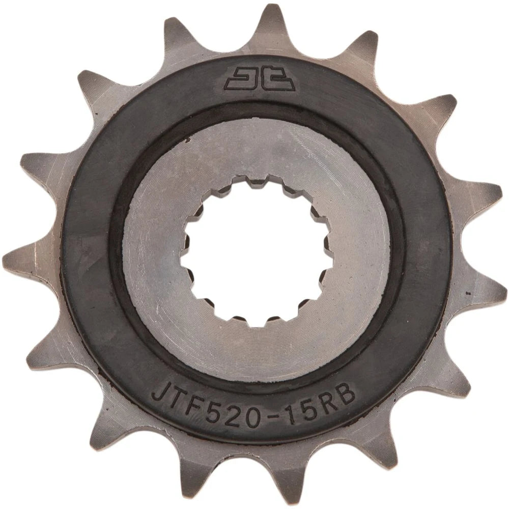 Fortandhjul 15T, 525 – stål, gummidæmpet, JTF520.15RB – JT Sprockets