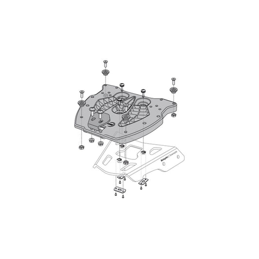 Ducati Multistrada 1200 S ABS (10-17) m.fl. adapterplade for ALU-RACK – SW-Motech