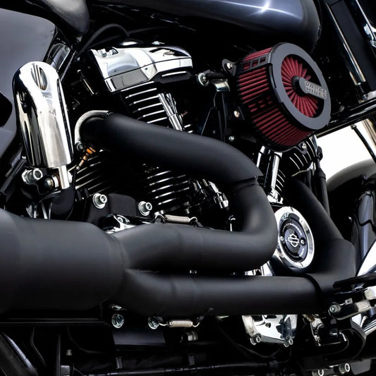 Harley-Davidson Touring (17-23) Hi-Output RR Heat Shield Kit varmeskjold, sort – Vance & Hines