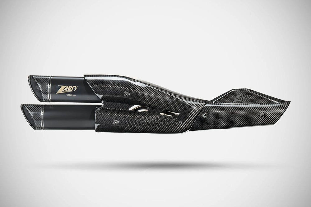 Harley-Davidson Sportster S 1250 (21-24) GT slip-on kit, E5-godkendt, sort – Zard – produktbillede 5