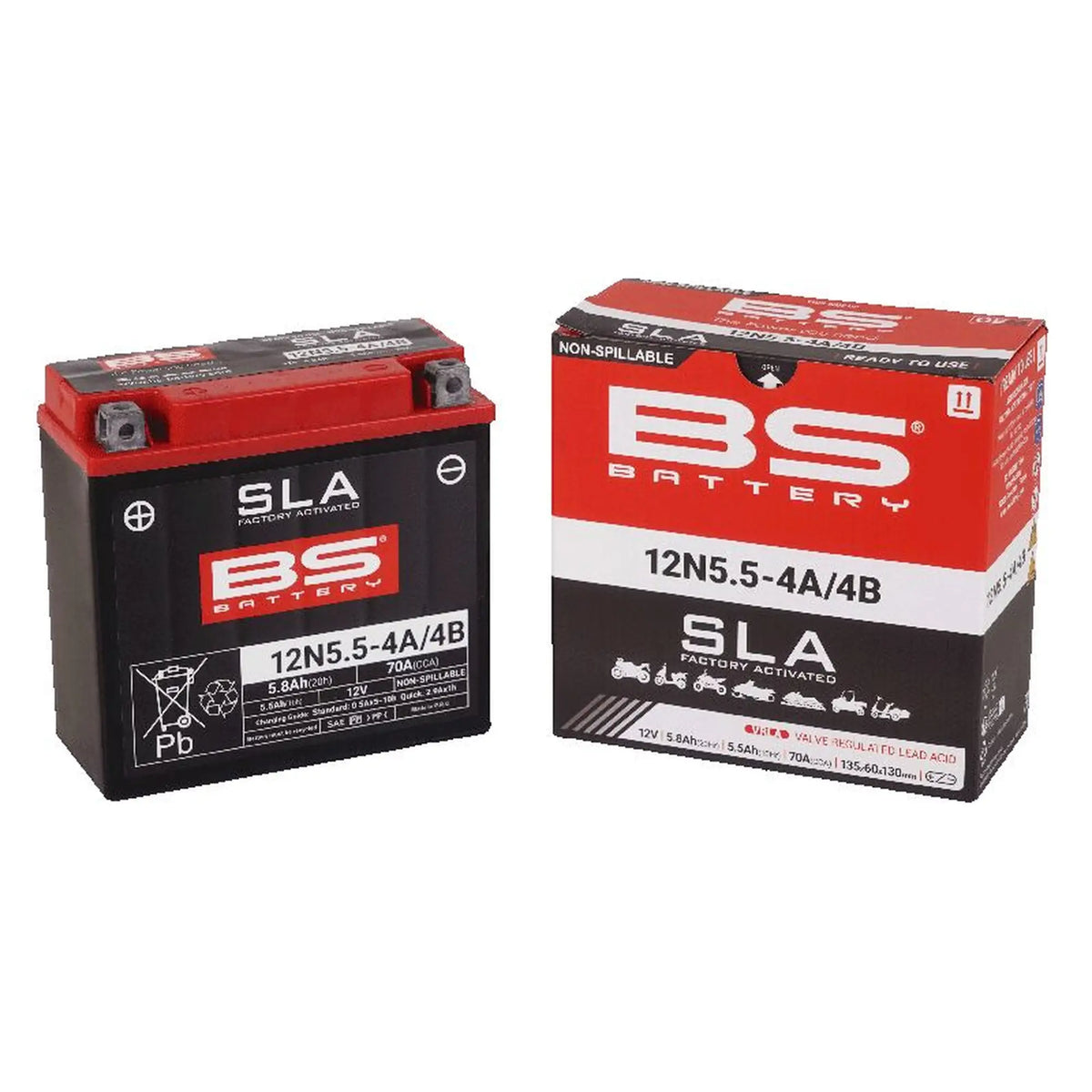 BS Battery 12N5.5-4A/4B MC batteri – produktbillede 2
