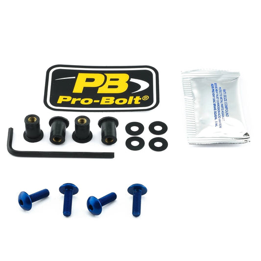 Kåbeboltsæt – 7075-T6 aluminium, blå, SK4 – Pro-Bolt