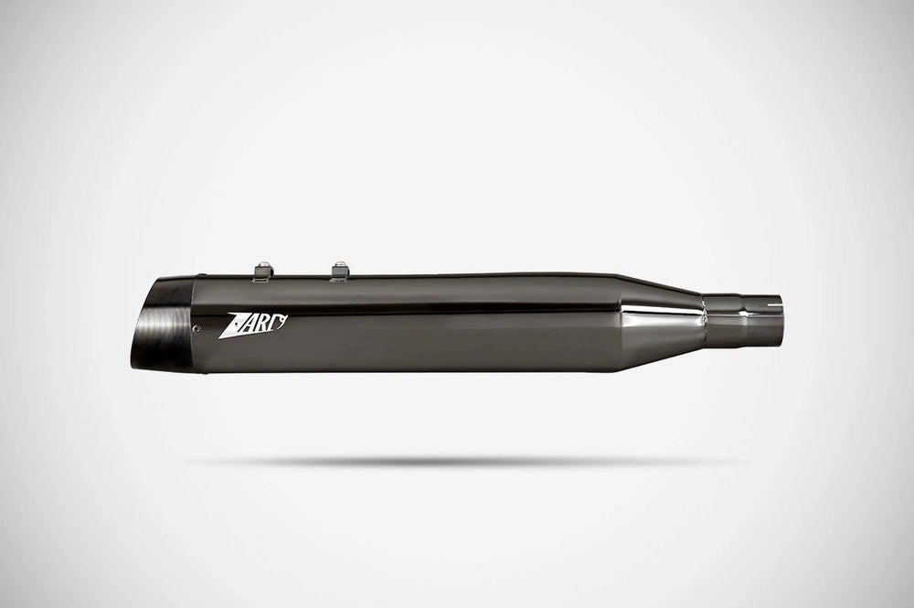 Harley-Davidson Touring (17-24) 4,5" Slash Cut slip-ons, sort krom – Zard – produktbillede 3