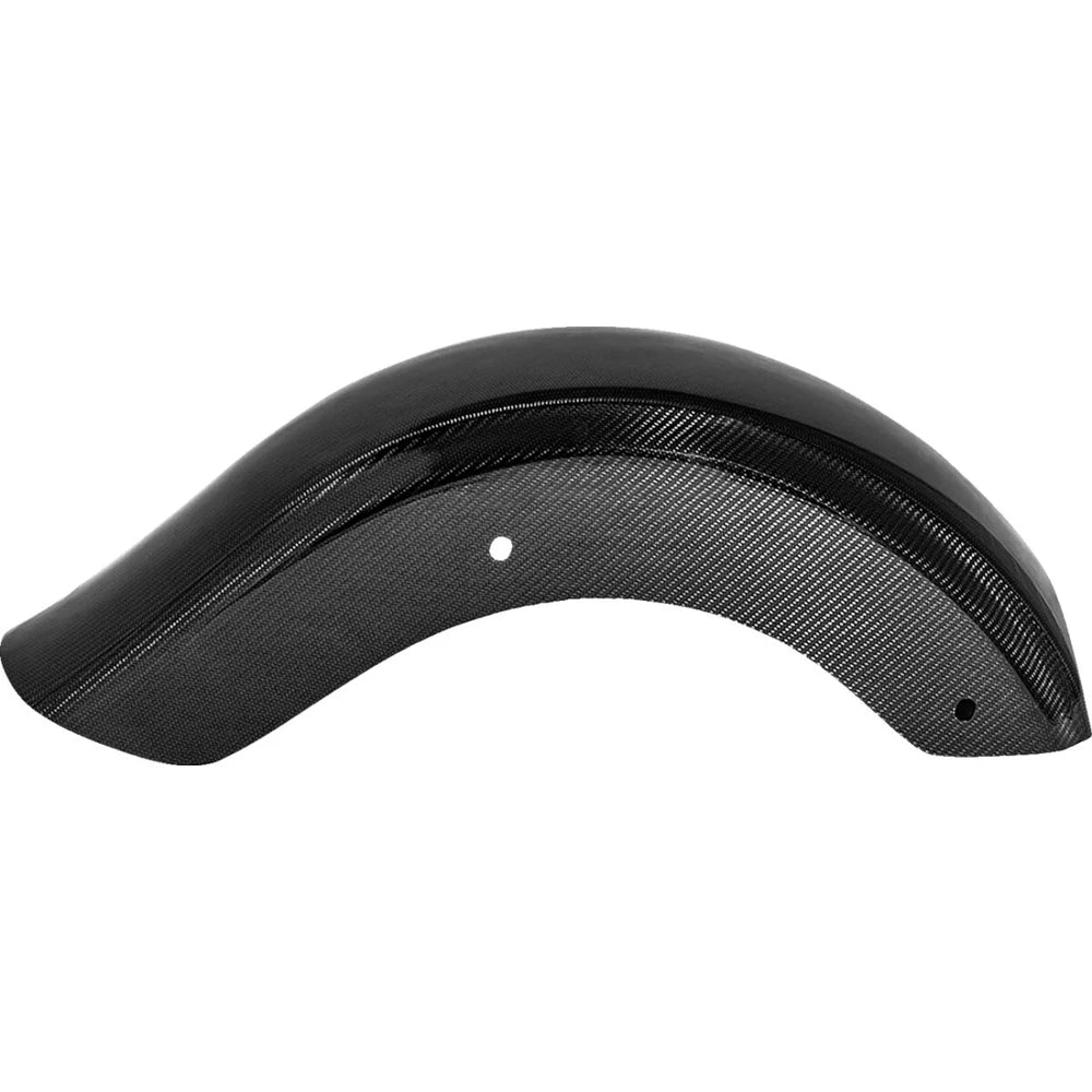 Harley-Davidson (09-25) carbon bagskærm Black/ Carbon Fiber/ Gloss – Saddlemen – ekstra produktvisning med fokus på carbonvævning, form og finish – billede 2