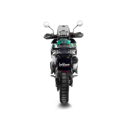 KTM 790 Adventure (19-26) m.fl. LeoVince LV One EVO slip-on – rustfri – godkendt – titanium-look – 14414E – ekstra produktvisning af lyddæmper, finish og detaljer 5