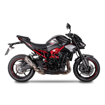 Kawasaki Z900 (25-26) GRID-O slip-on, titanium – Spark – produktdetalje fra alternativ vinkel, billede 4