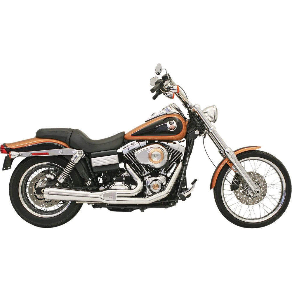 Harley-Davidson Dyna (06-17) Road Rage 2-i-1 komplet udstødning, krom, kort – Bassani