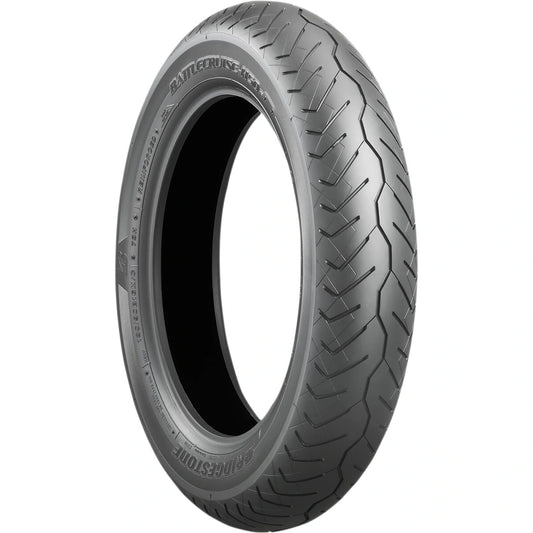 Bridgestone Battlecruise H50 130/80B17 65H TL – fordæk – originalt Bridgestone fordæk med let styring, komfort og stabilitet til tunge cruisere. Køb hos Mo2parts.