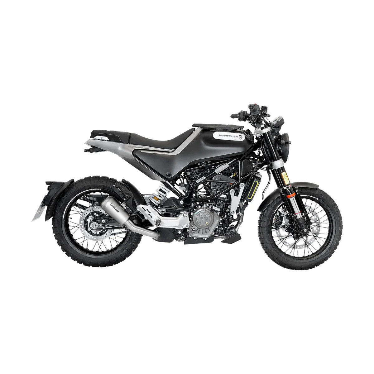Husqvarna VITPILEN 401 (20-23) m.fl. LeoVince LV-10 slip-on – rustfri – ekstra produktvisning af lyddæmper, finish og detaljer 2