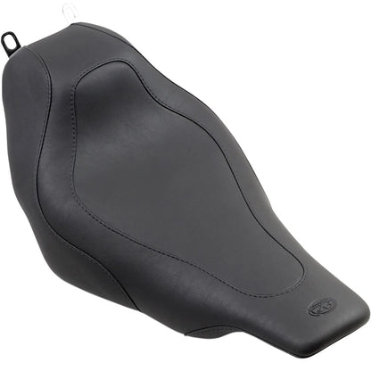 Harley-Davidson Touring (96-07) Tripper solosæde – Mustang – Mustang varenr. 76457 – detalje af materiale, syninger og finish – billede 2