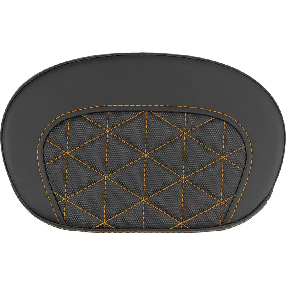 sissy bar pude Gripper/ Orange Stitching, 26,5 cm (10-1/2") × 16,5 cm (6-1/2") – Saddlemen