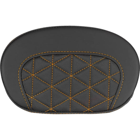 sissy bar pude Gripper/ Orange Stitching, 26,5 cm (10-1/2") × 16,5 cm (6-1/2") – Saddlemen