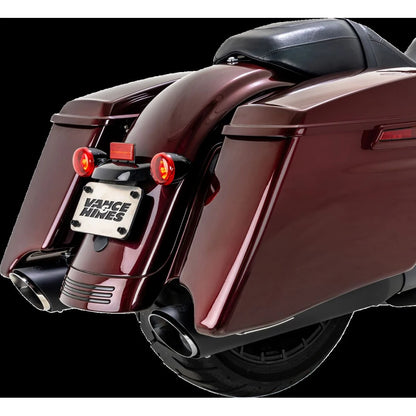 Harley-Davidson Touring (17-26) Twin Slash slip-on, sort – Vance & Hines – nærbillede af endcap og lyddæmper 4