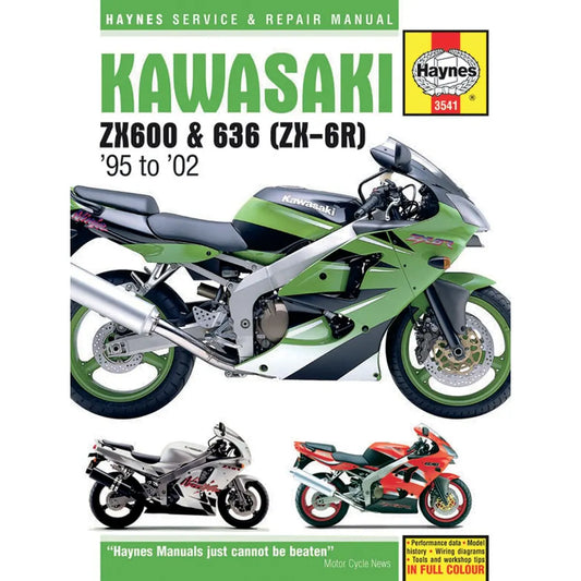 Kawasaki ZX-6R (1995–2002) værkstedshåndbog – Haynes – Haynes værkstedsmanual til service og reparation