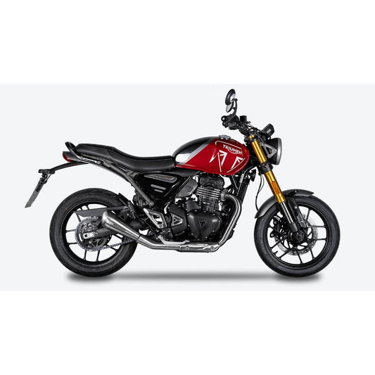 Triumph Speed 400 (24-26) EVO V slip-on, rustfrit stål – Spark – fritlagt produktvisning