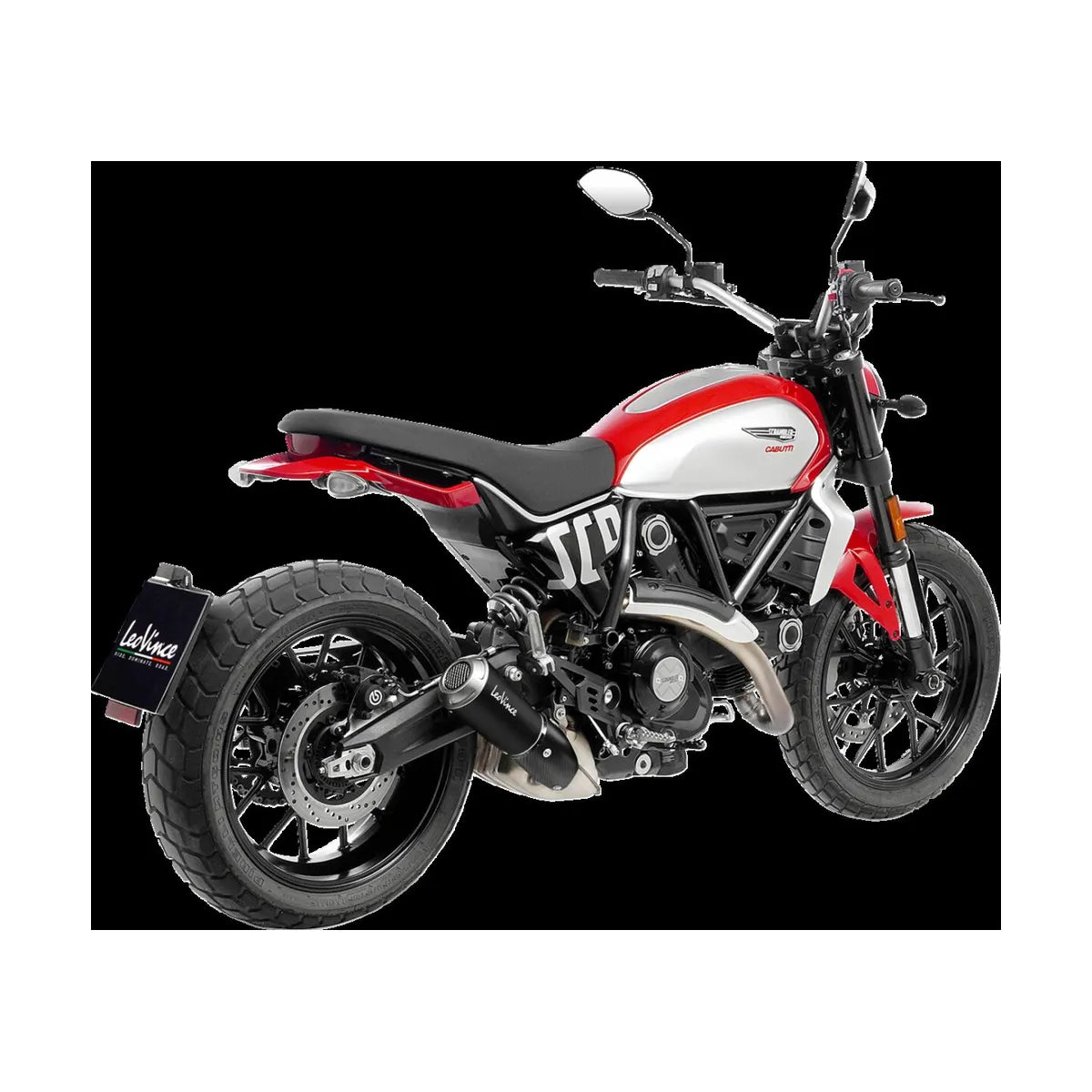 Ducati Scrambler 803 (23-26) LeoVince LV-10 slip-on – rustfri – mat sort – 15266B – ekstra produktvisning af lyddæmper, finish og detaljer 3
