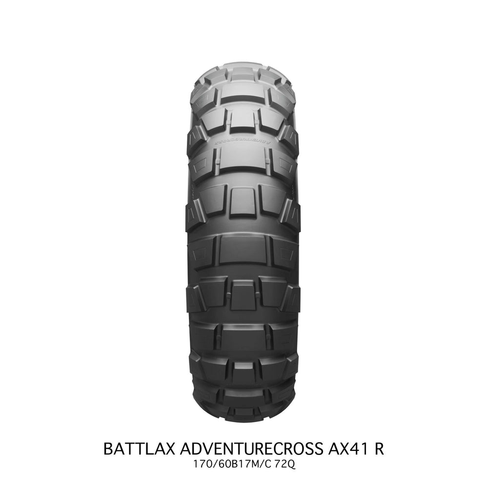 Bridgestone Battlax Adventurecross AX41 170/60B17 72Q TL – bagdæk – originalt Bridgestone bagdæk med stærkt trækgreb og robust kontrol i terræn. Køb hos Mo2parts. Produktbillede 3.