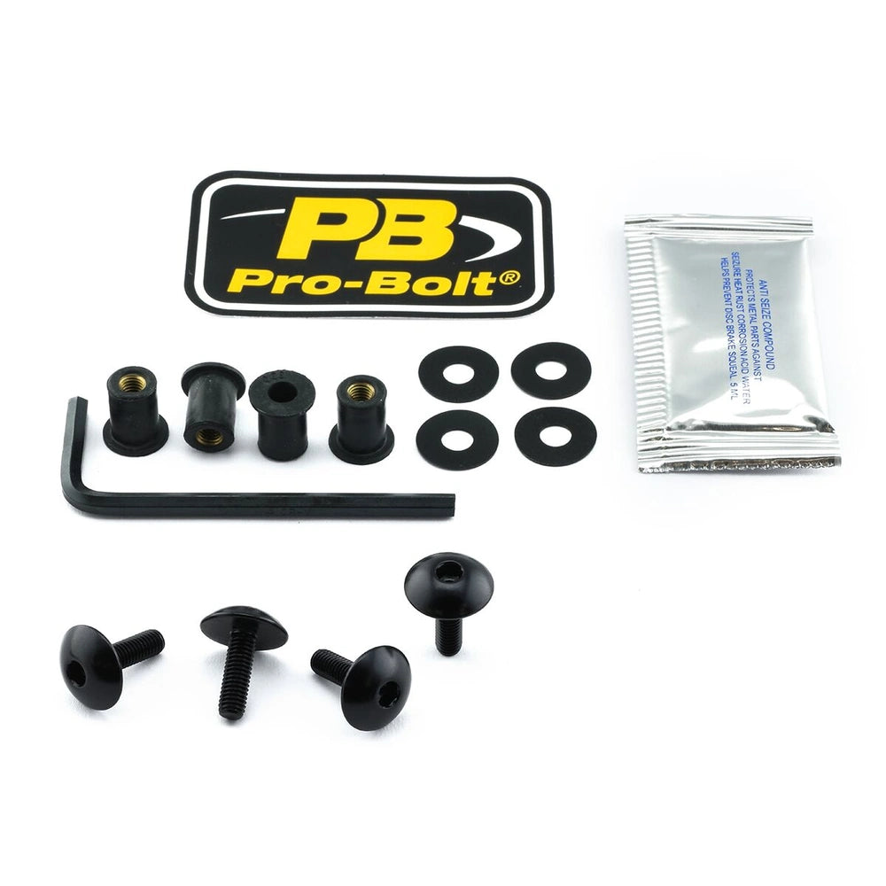 Kåbeboltsæt – 7075-T6 aluminium, sort, SK4XL – Pro-Bolt