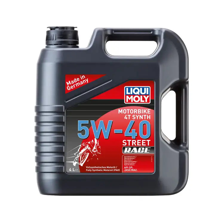 MC olie, 5W-40 – LIQUI MOLY Motorbike 4T Synth Street Race – Fuldsyntetisk – 4 L