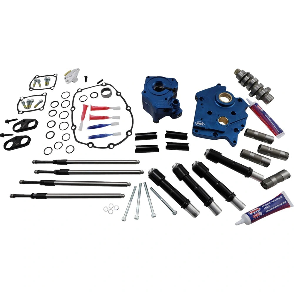 Harley-Davidson Touring (17-26) 465C Chain Drive Cam Chest Kit, black pushrod tubes – S&S Cycle