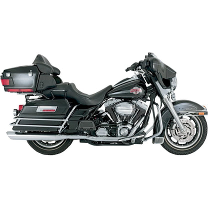 Harley-Davidson Touring (95-08) Dresser Duals forrør, krom – Vance & Hines – detaljebillede af udstødning og finish 2