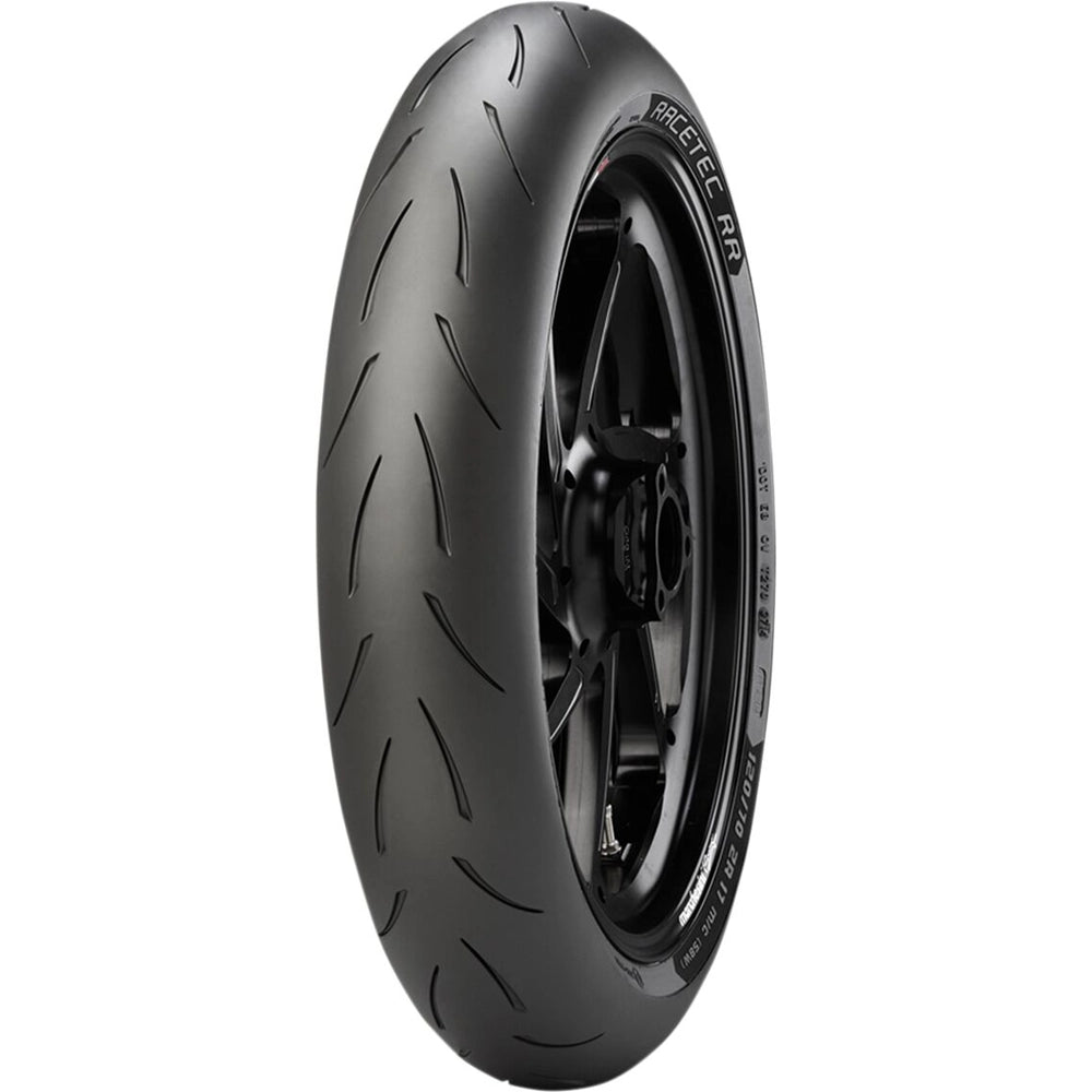 Metzeler Racetec RR 120/70ZR17 (58W) TL K1 – fordæk – originalt Metzeler MC-dæk med banefokuseret greb, feedback og præcision.