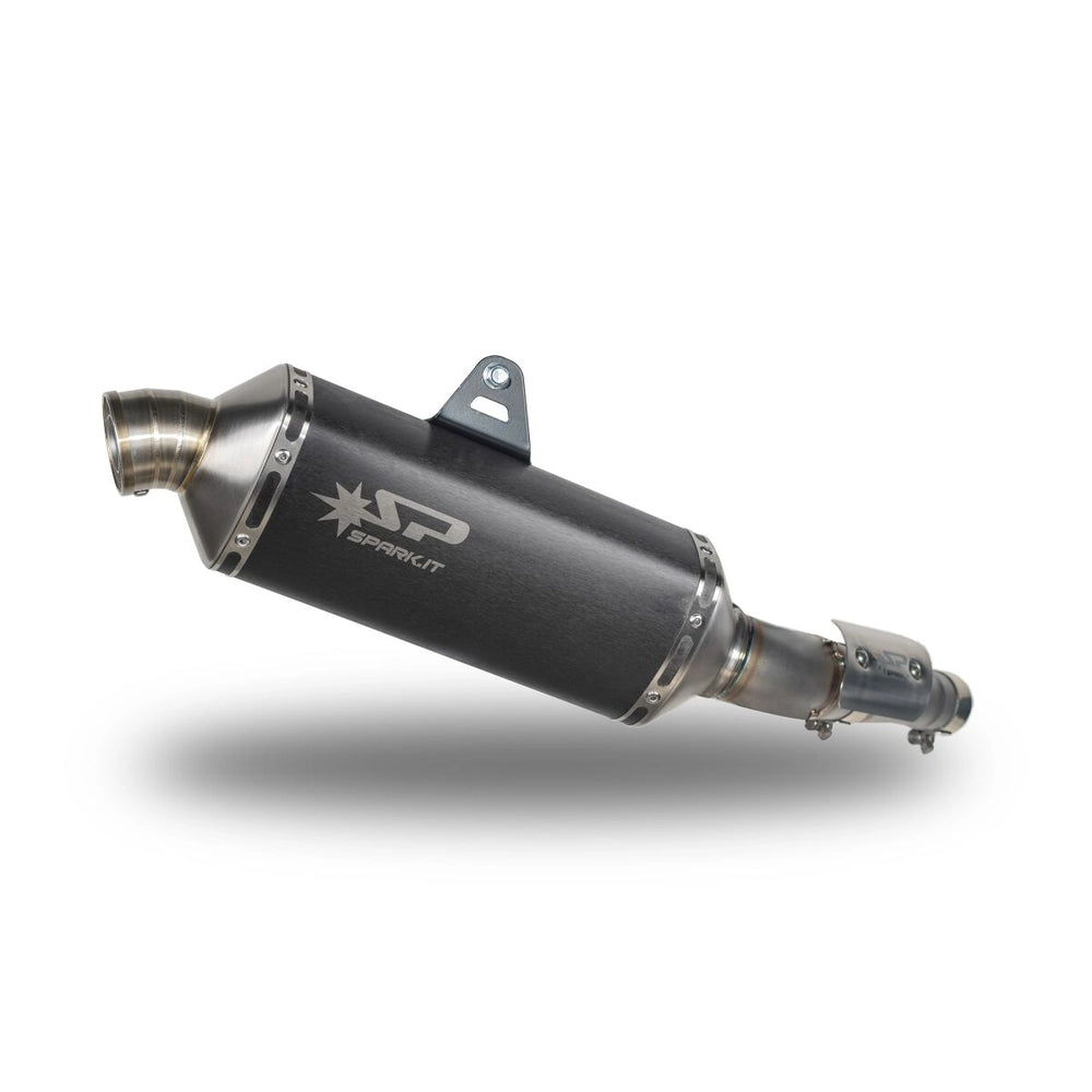 Yamaha Ténéré 700 (18-26) Dakar slip-on, sort – Spark – fritlagt produktvisning