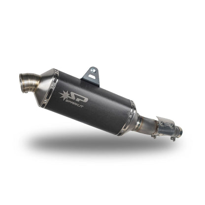 Yamaha Ténéré 700 (18-26) Dakar slip-on, sort – Spark – fritlagt produktvisning